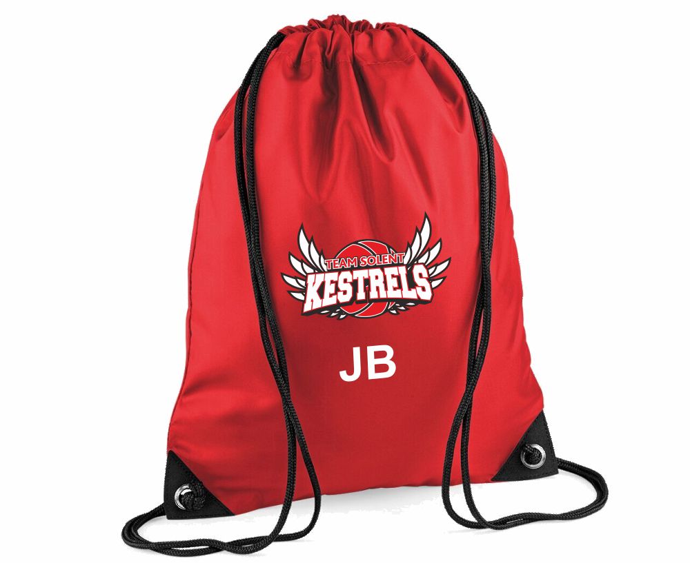 Team Solent Kestrels Basketball Club Drawstring Gym Sac - Image 2