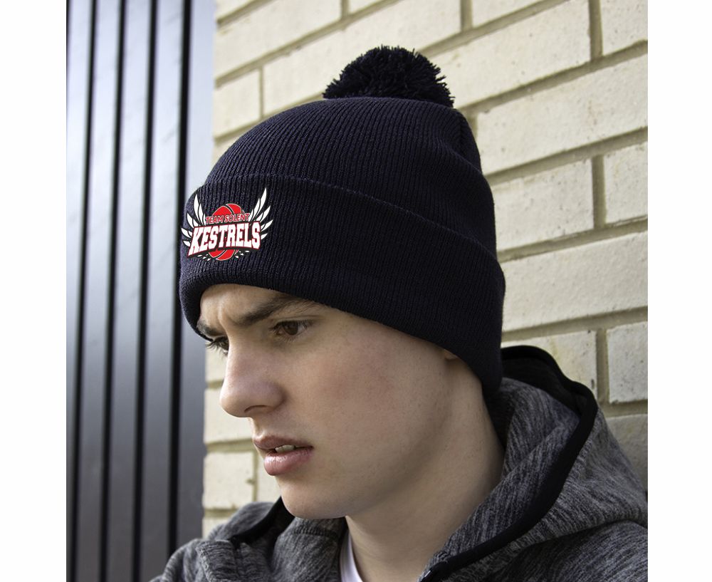 Team Solent Kestrels Basketball Club Youth Winter Bobble Hat - Image 4