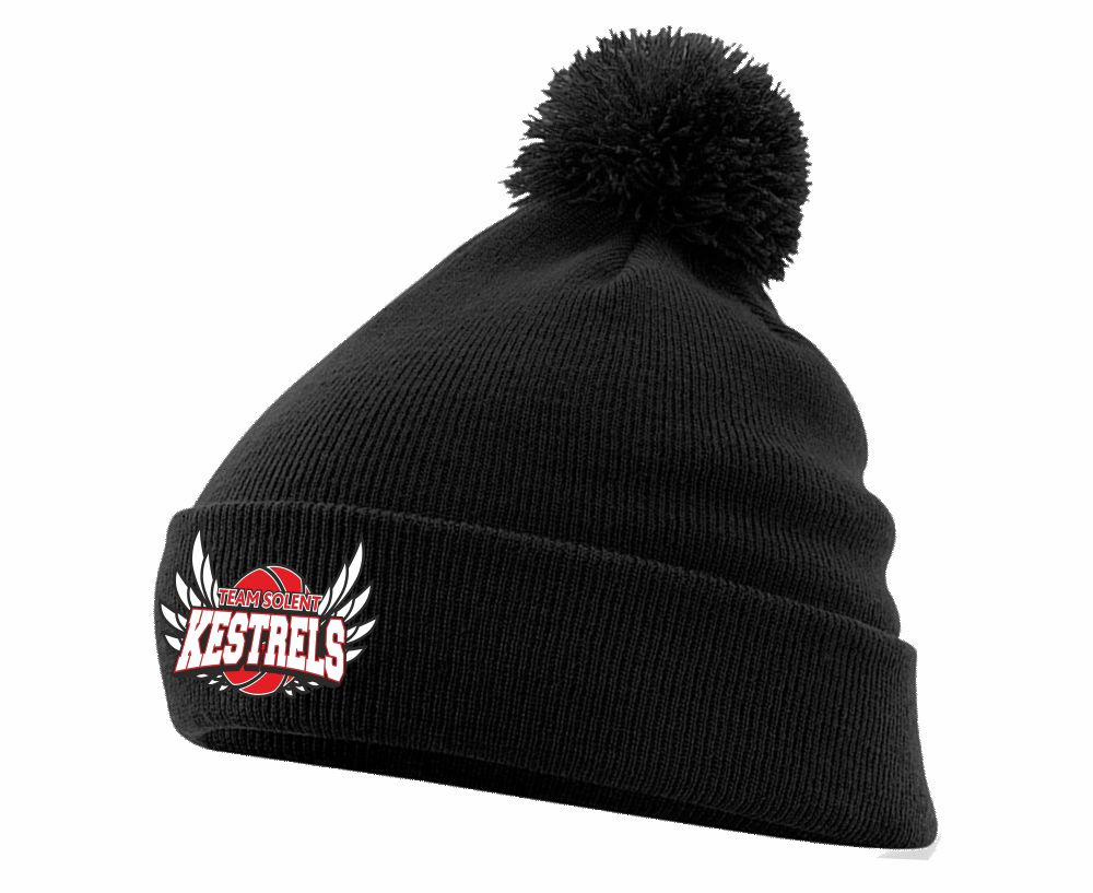 Team Solent Kestrels Basketball Club Youth Winter Bobble Hat - Image 3