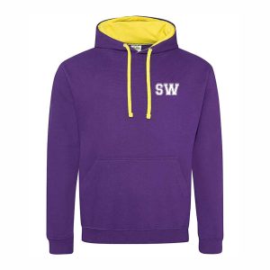 Wellow Primary School 2026 Leavers Hoodies  - Purple/Yellow - Youth