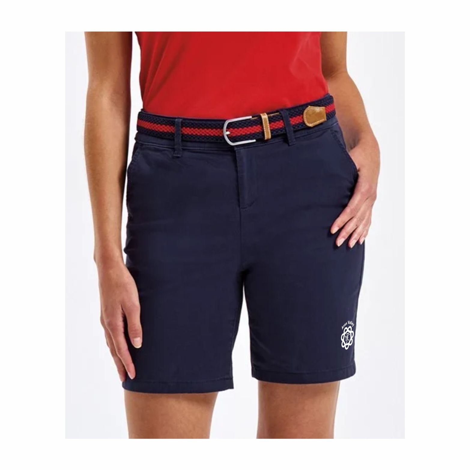 Avon Valley Young Farmers Women's Ultimate Chino Shorts - Navy - Image 2